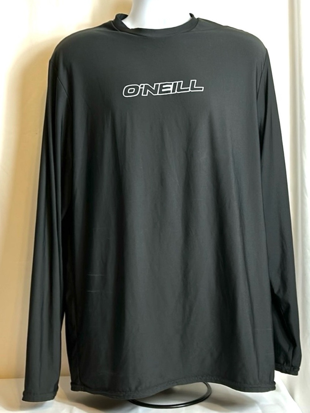 O’Neill Men’s Size 2X Gray Long Sleeve UV Protection Pullover Logo Front Shirt